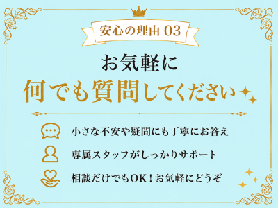 リサマリ(Risa Mari) 安心の理由3